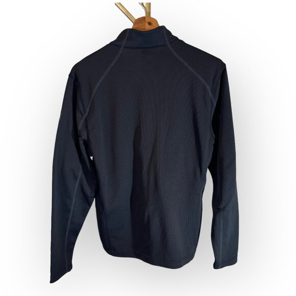 Spyder 1/4 Zip Baselayer Pullover Sweater in Black Unisex Mens SM - Picture 2 of 9